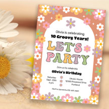 Groovy Daisys Hippie Girl's Birthday