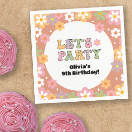 Groovy Daisys Hippie Girl's Birthday Pappersservett