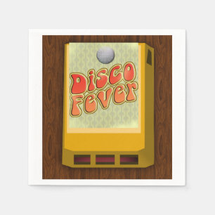 Groovy Design för Temapartyet Disco Fever 8-Track Pappersservett