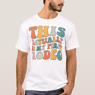 Groovy, det här är min första Rodeo Funny Cowbo T Shirt