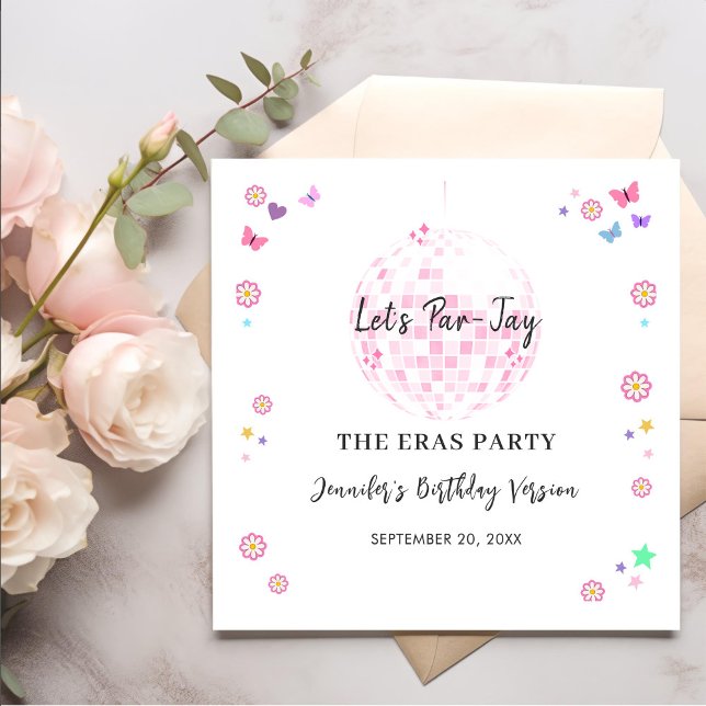 Groovy Disco Era-Födelsedagsfest Pappersservett (Skapare uppladdad)