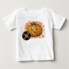Groovy Disco Pumpa Retro Halloween Baby T-Shirt
