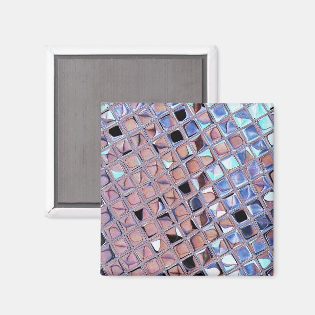 Groovy Disco Spegel Boll för Dance Party Magnet (Front/Back)