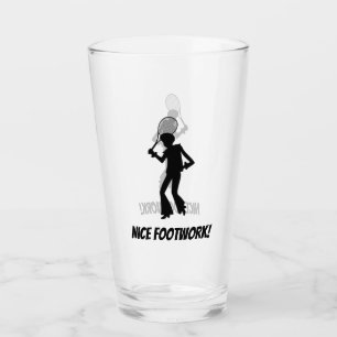 Groovy Disco Tennis Glass Tumbler Glaskopp