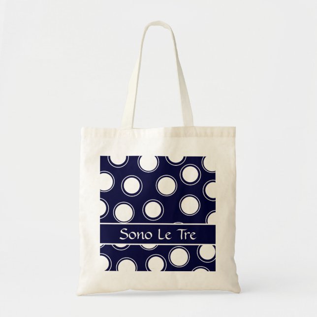 Groovy Dots #5 med monogram Tygkasse (Framsidan)