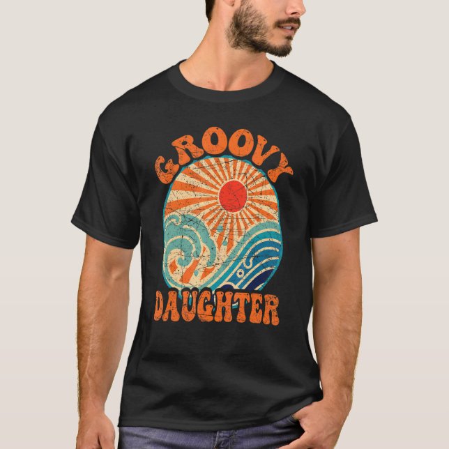 Groovy Dotter 1970-talet, 70-årsjubileum T Shirt (Framsida)