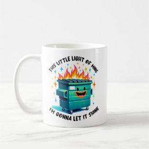 Groovy Dumpster avfyrade mitt lilla ljus Kaffemugg