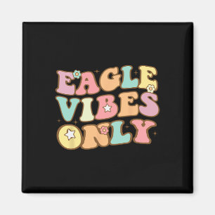 Groovy Eagle Skola Sport Fan Laganda Fotboll Magnet