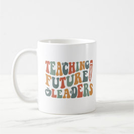 Groovy Earth Tones Teacher Quote Art Kaffemugg