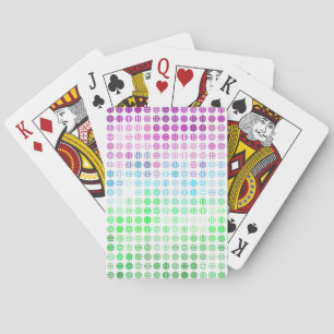 Groovy Eklektisk Boho Abstrakt Toric Pride Flagga Casinokort