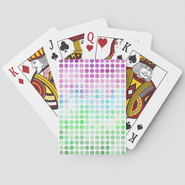 Groovy Eklektisk Boho Abstrakt Toric Pride Flagga Casinokort (Baksidan)