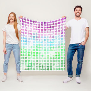 Groovy Eklektisk Boho Abstrakt Toric Pride Flagga Fleecefilt