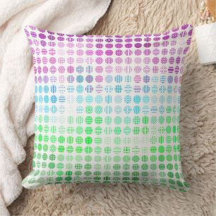 Groovy Eklektisk Boho Abstrakt Toric Pride Flagga Kudde