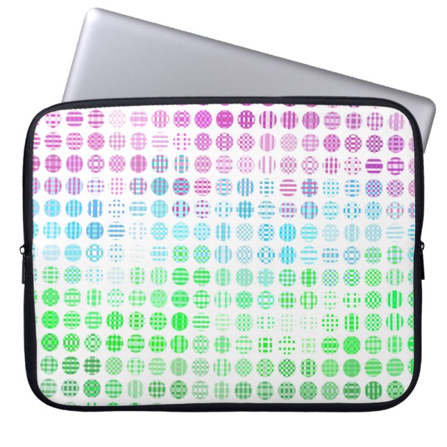 Groovy Eklektisk Boho Abstrakt Toric Pride Flagga Laptop Fodral (Framsidan)