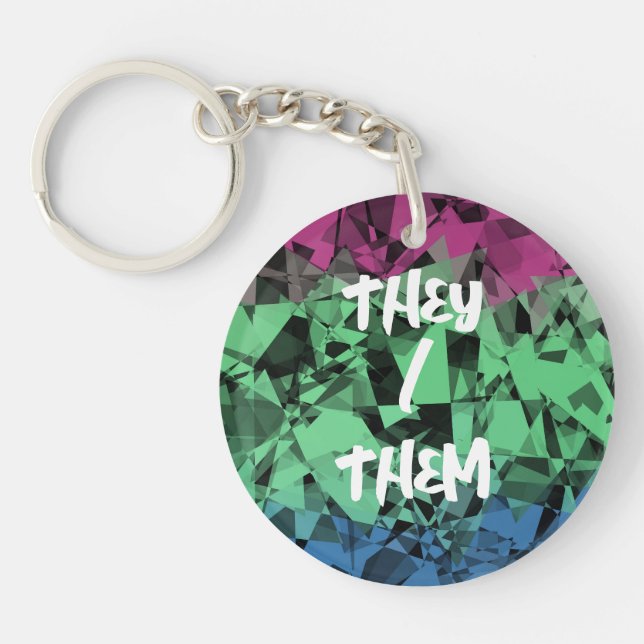 Groovy Eklektisk Retro Trippy Polysexuell Pride Fl (Framsidan)