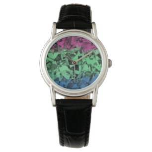 Groovy Eklektisk Retro Trippy Polysexuell Pride Fl Armbandsur