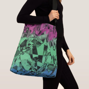Groovy Eklektisk Retro Trippy Polysexuell Pride Fl Axelväska