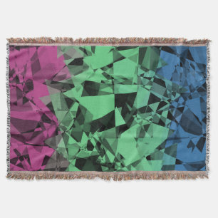 Groovy Eklektisk Retro Trippy Polysexuell Pride Fl Filt
