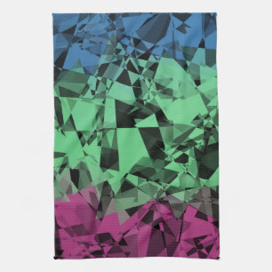 Groovy Eklektisk Retro Trippy Polysexuell Pride Fl Kökshandduk