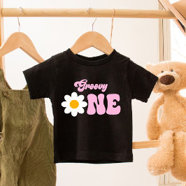 Groovy EN Daisy 1:a födelsedag T Shirt