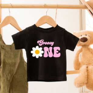 Groovy EN Daisy 1:a födelsedag T Shirt