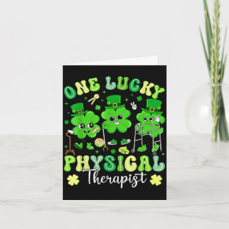 Groovy en lycklig sjukgymnast st patricks kort