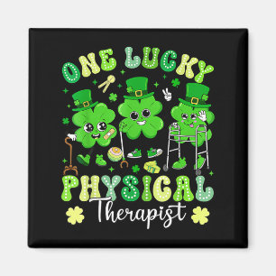 Groovy en lycklig sjukgymnast st patricks magnet