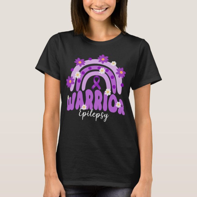 Groovy epilepsy-krigare regnbåge t shirt (Framsida)
