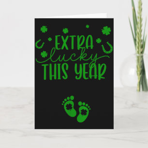Groovy Extra Lucky This Year Irländsk Graviditet S Kort