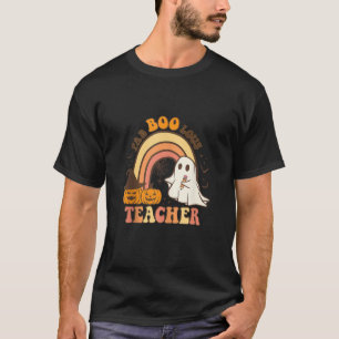 Groovy Fab Boo Lous Teacher Ghost Pumpkin Hallowee T Shirt