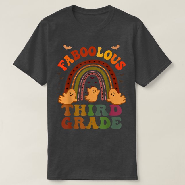 Groovy FABOLOUS 3RD KLASS TEACHER-kostym Detta är T Shirt (Design framsida)