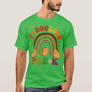 Groovy FABOOLOUS PRE-K TEACHER Costume This Is My  T Shirt
