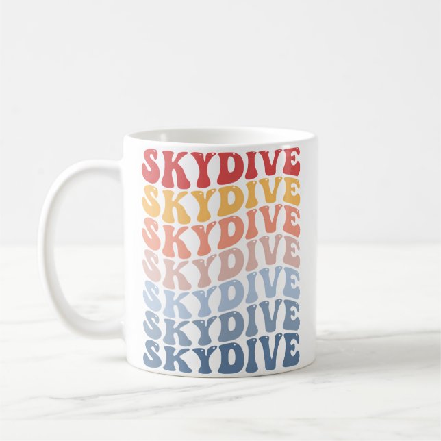 Groovy Fallskärmsdykning Kaffemugg (Vänster)