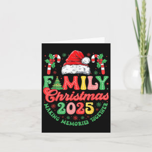 Groovy-familjens julafton 2025 Skapar minnen julto Kort