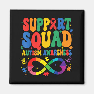 Groovy Familjestödsteam Au-medvetenhet Magnet