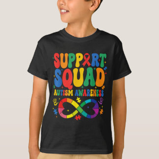 Groovy Familjestödsteam Au-medvetenhet T Shirt