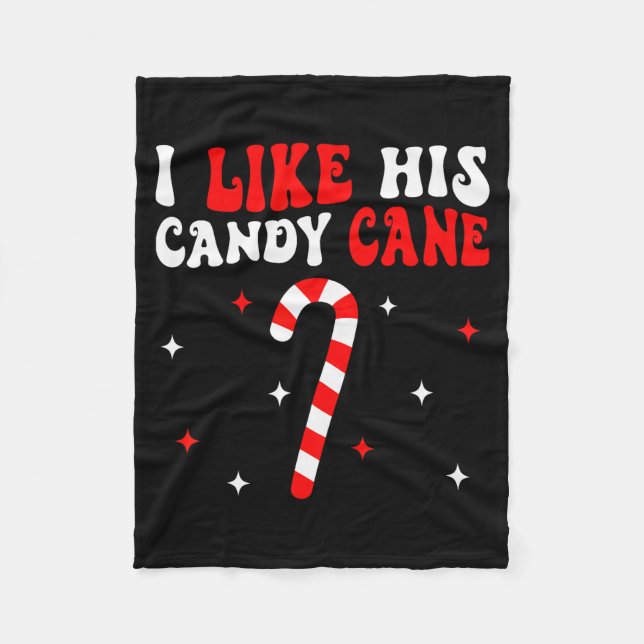 Groovy Family Christmas Couple Matching Funny Tee  Fleecefilt (Framsidan)