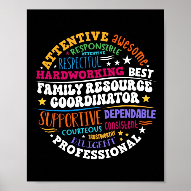 Groovy Family Resource Coordinator Appreciation  Poster (Framsidan)