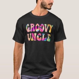 Groovy farbror Tie Dye Vibes Peace Hippie Matching T Shirt