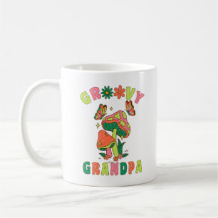 groovy farfar färgglig vintage svamp kaffemugg