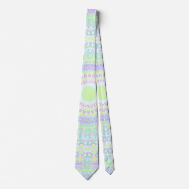 Groovy Färgrik Hippie Mandala Slips (Framsida)