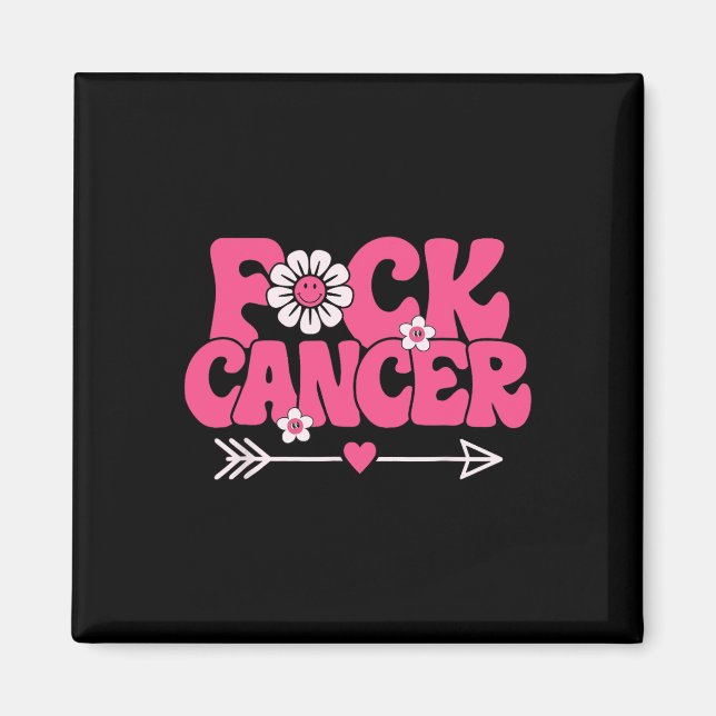Groovy Fck Cancer Magnet (Framsidan)