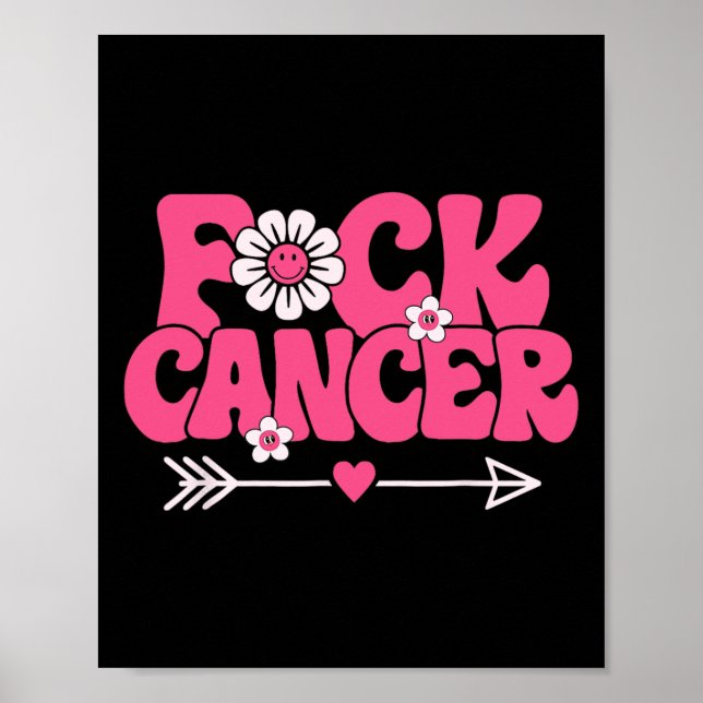 Groovy Fck Cancer Poster (Framsidan)