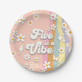 Groovy Fem är en Vibe Birthday Plate