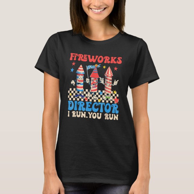 Groovy Fireworks Director I Springa You Springa 4t T Shirt (Framsida)