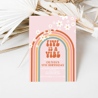 Groovy FIVE är en Vibe daisy-regnbåge 5 år