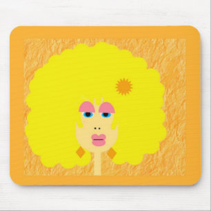 Groovy flicka Mousepad Musmatta