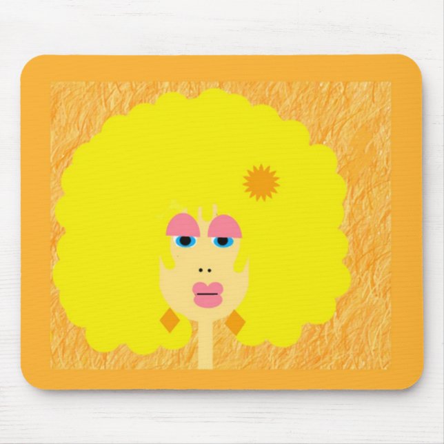 Groovy flicka Mousepad Musmatta (Framsidan)