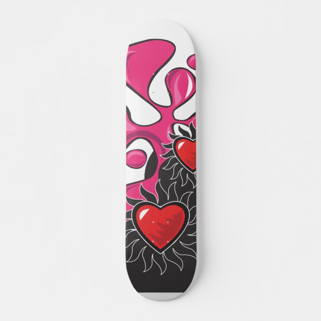 Groovy flickaskateboard skateboard bräda 21,5 cm (Framsida)
