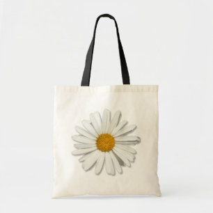 Groovy Flower Child White Daisy Hippie Blommar Tygkasse